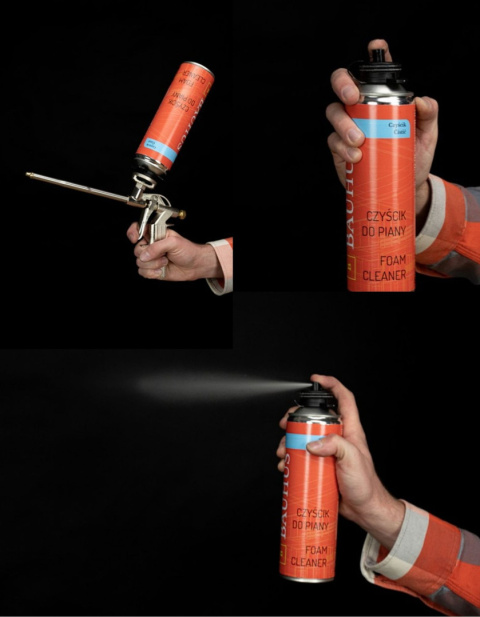 Set: 12x Styrofoam Adhesive + Foam Cleaner + Standard Foam Gun Set: 12x Styrofoam Adhesive + Foam Cleaner + Standard Foam Gun