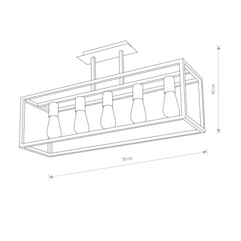Lampy przysufitowe - CRATE Lampy przysufitowe - CRATE