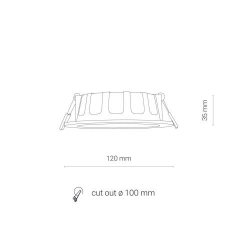 Podtynkowe - CL KOS LED 8W Podtynkowe - CL KOS LED 8W
