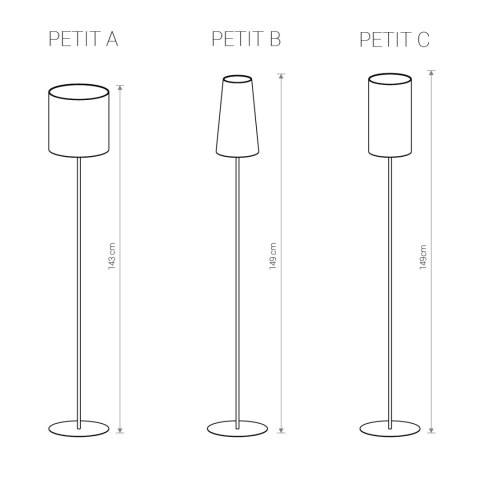 Lampy podłogowe do kompletacji Petit - PETIT Lampy podłogowe do kompletacji Petit - PETIT