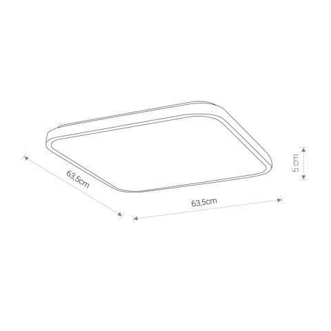 Plafony - AGNES SQUARE LED 64W Plafony - AGNES SQUARE LED 64W
