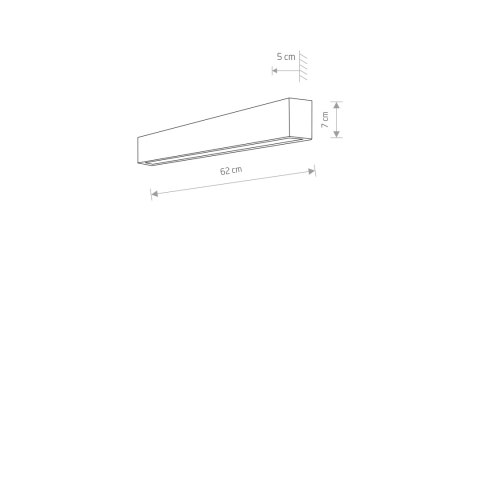 Kinkiety - STRAIGHT WALL LED S Kinkiety - STRAIGHT WALL LED S