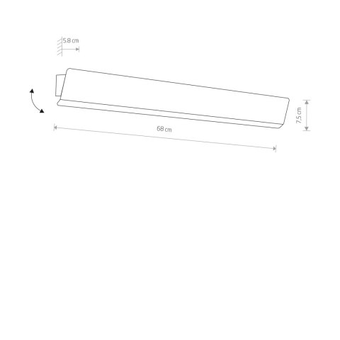 Kinkiety regulowane z włącznikiem - WING LED Kinkiety regulowane z włącznikiem - WING LED