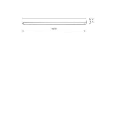 Lampy liniowe - STRAIGHT CEILING LED M Lampy liniowe - STRAIGHT CEILING LED M