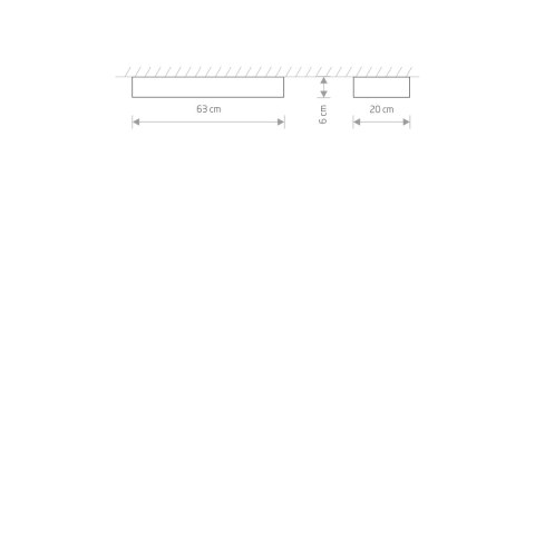 Plafony - SOFT CEILING LED 60X20 Plafony - SOFT CEILING LED 60X20