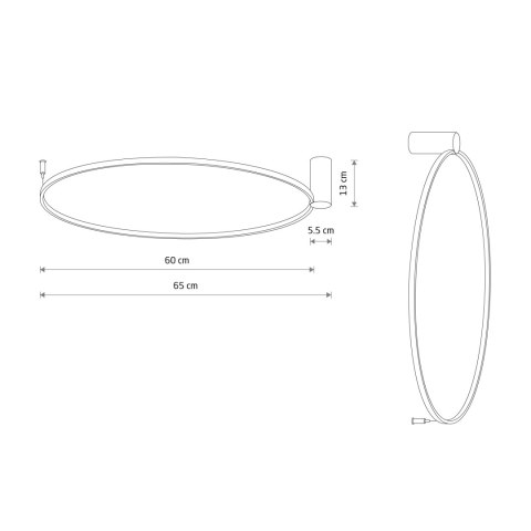 Lampy przysufitowe - CIRCOLO LED M