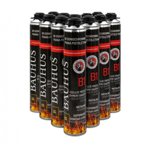 Set: 12x Bauhus B1 Fire-Resistant Foam Set: 12x Bauhus B1 Fire-Resistant Foam