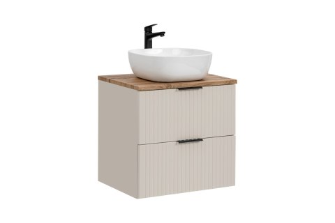 Adel Cashmere Vanity Set - 60cm with Countertop and Smile Countertop Basin Adel Cashmere Vanity Set - 60cm with Countertop and Smile Countertop Basin