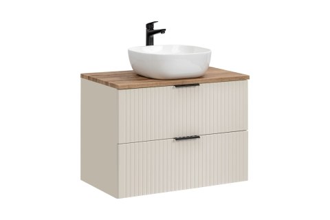 Adel Cashmere Vanity Set - 80cm with Countertop and Smile Countertop Basin Adel Cashmere Vanity Set - 80cm with Countertop and Smile Countertop Basin