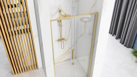 Shower Door Rapid Slide Brush Gold 140