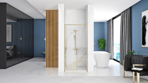 Shower Door Rapid Slide Brush Gold 140