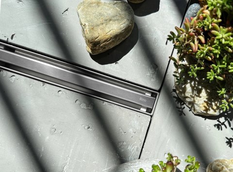 Linear Drain REA Neox Slim Pro Brushed Steel 100