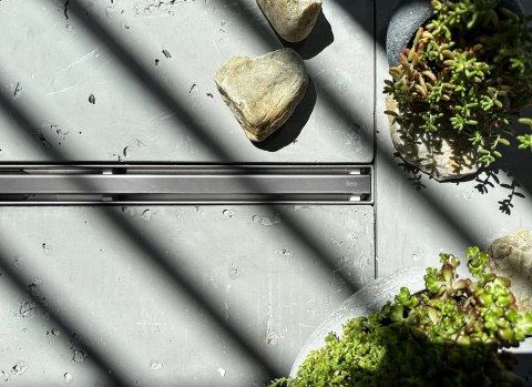 Linear Drain REA Neox Slim Pro Brushed Steel 100