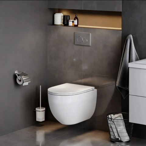 Rimless Wall-Hung Toilet Bowl Carlo Mini Tornado Pro