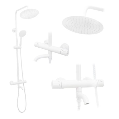 Thermostatic Shower Set REA Lungo White