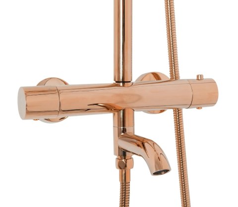 Thermostatic Shower Set REA Lungo Rose Gold