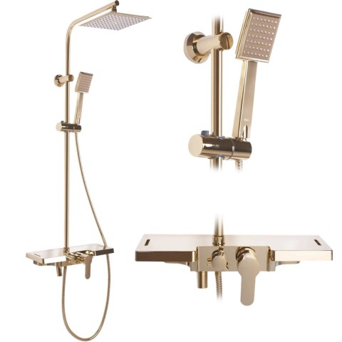 Shower Set REA BRAVO Gold Shower Set REA BRAVO Gold