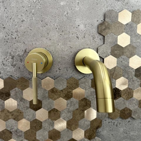 Basin Tap Concealed Argon Brushed Gold