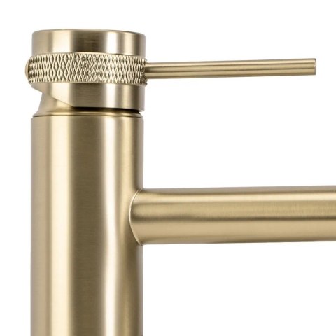 Basin Tap Lungo Grip Brushed Gold High Basin Tap Lungo Grip Brushed Gold High