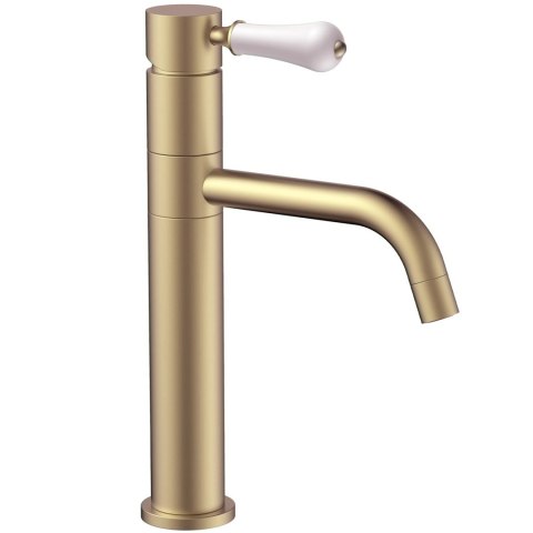 Basin Tap Serra Brushed Gold Low-Height Basin Tap Serra Brushed Gold Low-Height