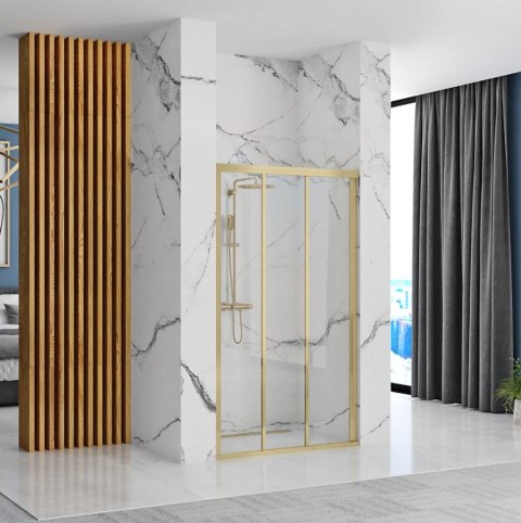 Shower Door Alex Brush Gold 90