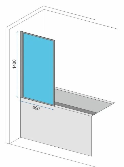 PARAWAN WANNOWY LAGOS FIX STAŁY CHROM 70