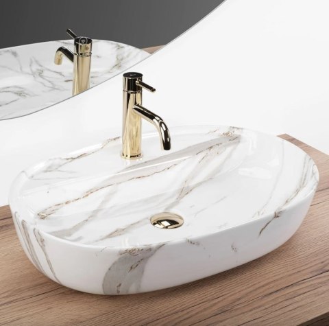 Countertop Basin Rea Aura 61 Shiny Aiax Countertop Basin Rea Aura 61 Shiny Aiax