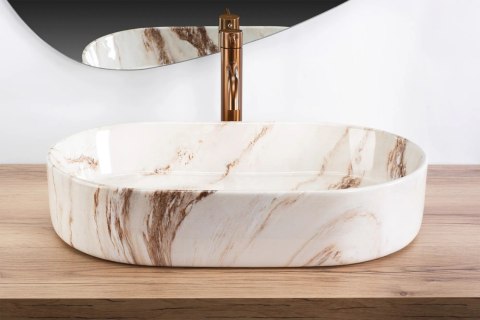 Countertop Basin Rea Nadia 60 Marrone Countertop Basin Rea Nadia 60 Marrone