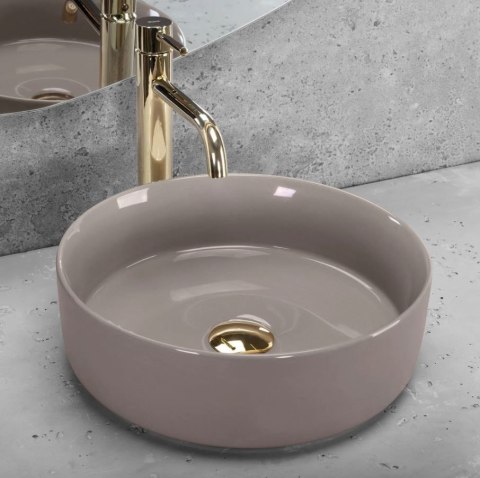Countertop Basin Rea Sami Beige Shiny