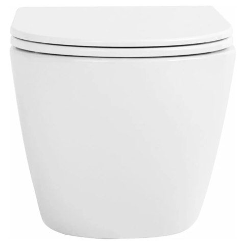 Rimless Wall-Hung Toilet Bowl Carlo Mini Tornado Pro