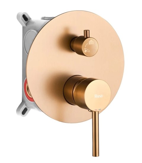 Concealed Bath and Shower Set REA Lungo Brushed Copper Concealed Bath and Shower Set REA Lungo Brushed Copper