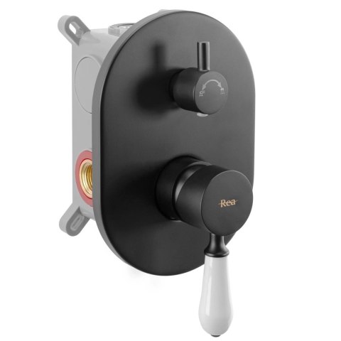 Concealed Shower Set REA SERRA Black + BOX Concealed Shower Set REA SERRA Black + BOX