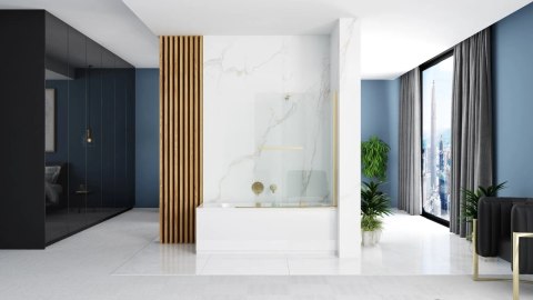 Bath Screen Fabian Gold 100