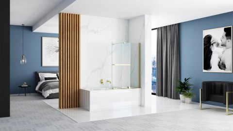 Bath Screen Fabian Gold 100