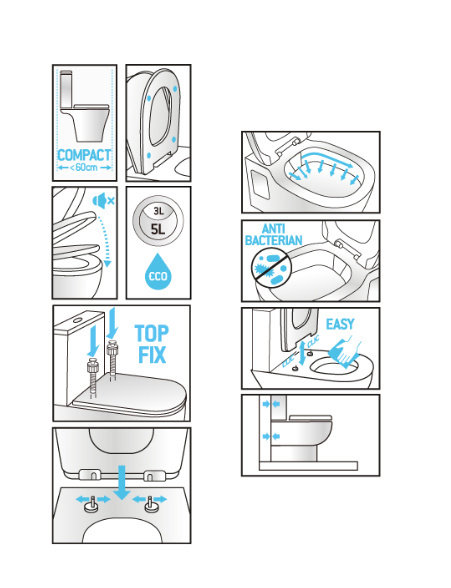 Neo Sensea Back To Wall Toilet with Horizontal Outlet Neo Sensea Back To Wall Toilet with Horizontal Outlet