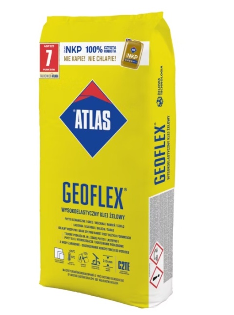 Wysokoelastyczny klej żelowy Atlas Geoflex C2TE 22,5 kg