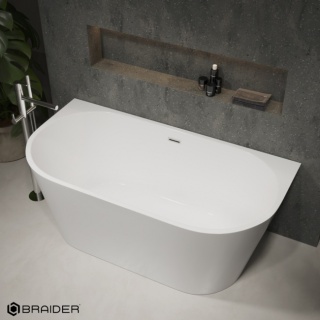 Braider Restia Freestanding Bathtub – 180cm, White