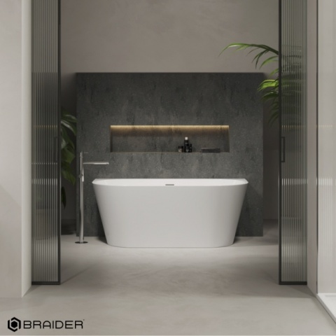 BRAIDER Freestanding Bathtub ALTARIA 180cm - White