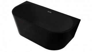 Braider Restia Symmetrical Freestanding Bathtub – 170cm, Black