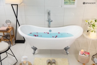 Braider Antiqua Freestanding Bathtub – 176 cm, White
