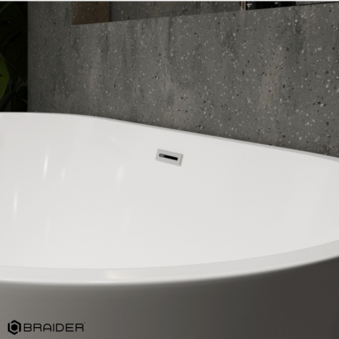 BRAIDER Freestanding Bathtub ALTARIA 180cm - White