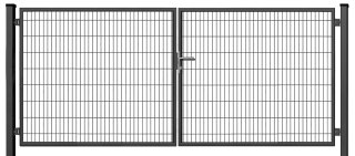 Brama SX 656 PRO - 4,00 x 2,0 m - antracyt , brązowa , czarna , szara , zielona
