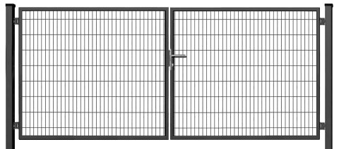 Brama SX 656 PRO - 4,00 x 2,0 m - antracyt , brązowa , czarna , szara , zielona