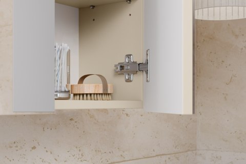 Zestaw meblowy 80cm z blatem, umywalką nablatową Cloud i szafką wysoką