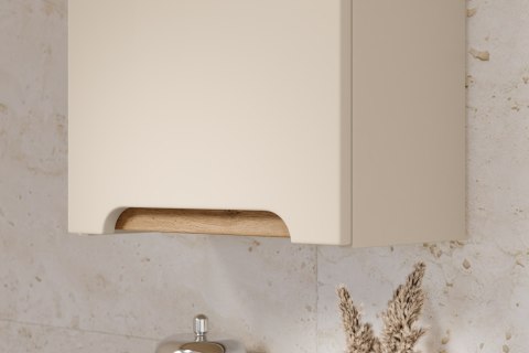 Zestaw meblowy 80cm z blatem, umywalką nablatową Cloud i szafką wysoką