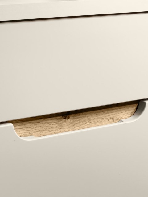 Zestaw meblowy 80cm z blatem, umywalką nablatową Cloud i szafką wysoką