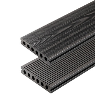 Composite Decking Board 3D Anthracite – 4m (0,580 m2)