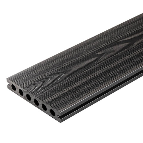 Composite Decking Board 3D Anthracite – 4m (0,580 m2)