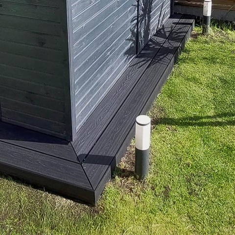 Composite Decking Board 3D Anthracite – 4m (0,580 m2)