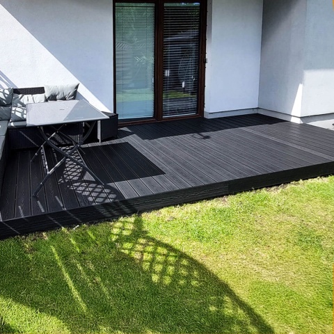 Composite Decking Board 3D Anthracite – 4m (0,580 m2)